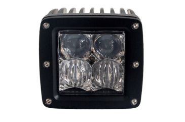 Image of Tuff Stuff Overland LED Cube Spotlight, 2x2 inch, Flood/Spot Beam, 20 Watt, 1860 Lumens, Black, NSN N, TS-LED-2X2-FBSB-20