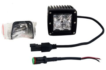 Image of Tuff Stuff Overland LED Cube Spotlight, 2x2 inch, Flood/Spot Beam, 20 Watt, 1860 Lumens, Black, NSN N, TS-LED-2X2-FBSB-20