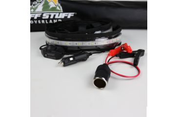 Image of Tuff Stuff Overland LED Light Strip for Rooftop Tent, 12V, Amber/White, NSN N, TS-LED-TL-12V-AW