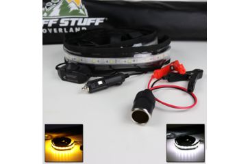 Image of Tuff Stuff Overland LED Light Strip for Rooftop Tent, 12V, Amber/White, NSN N, TS-LED-TL-12V-AW