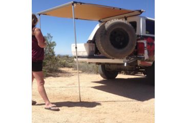 Image of Tuff Stuff Overland Roof Top Awning, 170G, 4.5 x 6 ft, Sand Tent/Black Cover, NSN N, TS-AWN-RT-4.5
