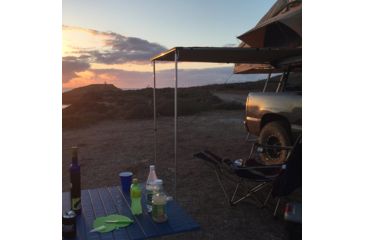 Image of Tuff Stuff Overland Roof Top Awning, 170G, 4.5 x 6 ft, Sand Tent/Black Cover, NSN N, TS-AWN-RT-4.5