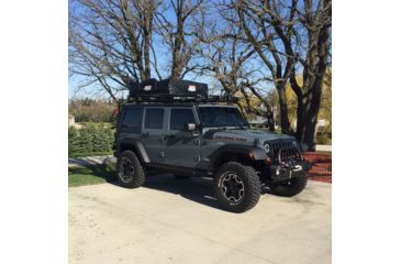 Image of Tuff Stuff Overland Rooftop Tent &amp; Annex Room 3 Person Ranger Overland Sand, Sand Tent/Black Cover, NSN N, TS-RTT-ANX-RAN