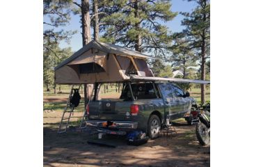 Image of Tuff Stuff Overland Rooftop Tent &amp; Annex Room 5 Person Elite Overland, Sand Tent/Black Cover, NSN N, TS-RTT-ANX-ELT
