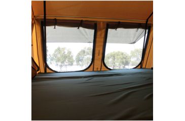 Image of Tuff Stuff Overland Rooftop Tent &amp; Annex Room 5 Person Elite Overland, Sand Tent/Black Cover, NSN N, TS-RTT-ANX-ELT