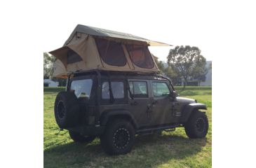 Image of Tuff Stuff Overland Rooftop Tent &amp; Annex Room 5 Person Elite Overland, Sand Tent/Black Cover, NSN N, TS-RTT-ANX-ELT