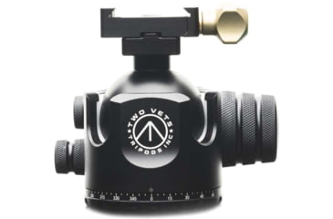 Image of Two Vets Tripods Inc 55MM Dual Tension Ballhead W/ Area 419 ARCALOCK CLAMP, Black/Gold, 4in, 55MM419