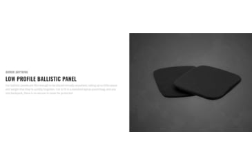 Image of UARM BBSAP Backpack Ballistic Soft Armor Panel,Type IIA Threat Level, M, 9x17 in, BBSAPS2A