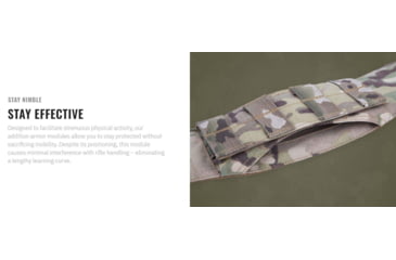 Image of UARM CAM Collarbone Armor Module,Type IIA Threat Level, Multicam, CAMM-SACAM2A