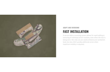 Image of UARM CAM Collarbone Armor Module,Type IIA Threat Level, Multicam, CAMM-SACAM2A