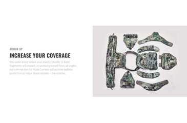 Image of UARM CAM Collarbone Armor Module,Type IIA Threat Level, Multicam, CAMM-SACAM2A