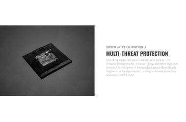 Image of UARM CSA Cummerband Soft Armor Insert, Type IIA Threat Level, Black, S, CSAS2A
