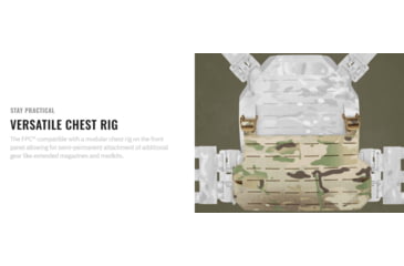 Image of UARM FPC Featherweight Plate Carrier, Pocket Cummerbund, Multicam, S, FPCSM-ACLPCSM