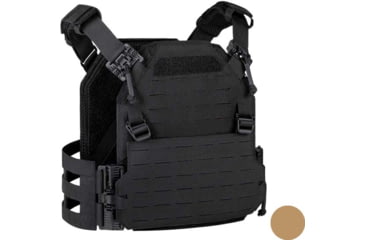 Image of UARM FPC Featherweight Plate Carrier, Skeletal Cummerbund, Coyote, S, FPCSC-SCFRPCSC