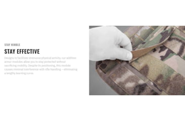 Image of UARM GAM Groin Armor Module, Type IIA Threat Level, Multicam, GAMM-SAGAM2A