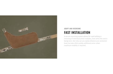 Image of UARM ITAM Inner Thigh Armor Module, Type II Threat Level, Multicam, SAITAM2-ITAMM