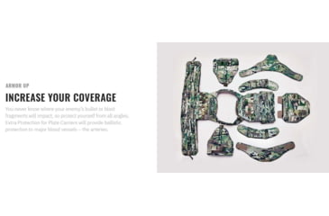 Image of UARM NAM Neck Armor Module, Type IIA Threat Level, Multicam, NAMM-SANAM2A