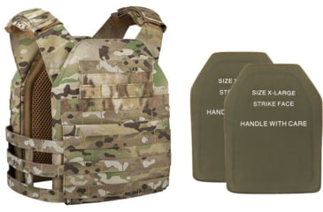 Image of UARM RPC Robust Plate Carrier, Multicam, Extra Large, w/ 2 SA3U Level III+ UHMWPE SAPI Armor Plates
