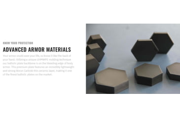 Image of UARM SA3B Level III++ Boron Carbide SAPI Armor Plate, S, SA3BS