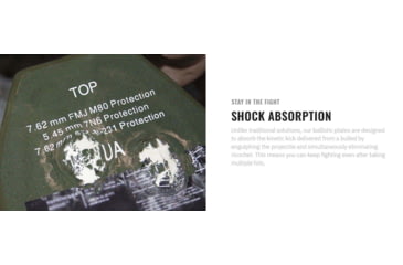 Image of UARM SA3USP Level III+ UHMWPE Side Armor Plates, 6in x 6in, Pair, Black, One Size, SA3USP62