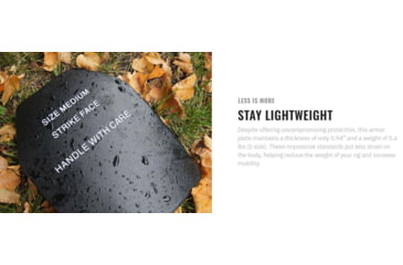 Image of UARM SA4B Level IV+ Boron Carbide SAPI Armor Plate, S, SA4BS