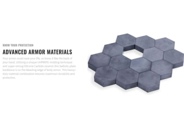 Image of UARM SA4SSP Level IV+ Silicon Carbide Side Armor Plate, 6X8, SA4SSP82