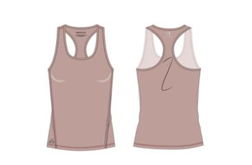 Image of Ultimate Direction Cumulus Racerback Tank W - Womens, Clay, XS, 83481924CLY-XS