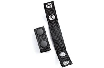 Image of Uncle Mike's Belt Keepers, Molded BW 2 1/4in Belts, Set of 4, Snap Close, Card, Black, 88651