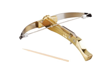 Image of Uncommon Carry Gold Bowman Mini Crossbow, 4.13in Overall, Stainless Construction, Gold, BOW-G