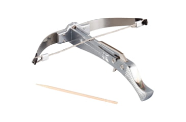 Image of Uncommon Carry Silver Bowman Mini Crossbow, 4.13in Overall, Stainless Construction, Silver, BOW-S