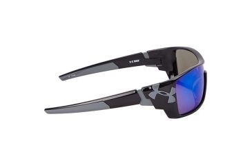 Image of Under Armour Trick, Black, w/Charcoal Gray Hinge/Tip, Gray w/Blue ML, U8600063-000961