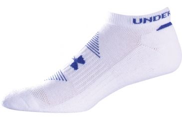 Image of Under Armour 7-9 UA Charge Cotton Noshow 6Pk-White/Asst UA 2333-WHT/AST-YL