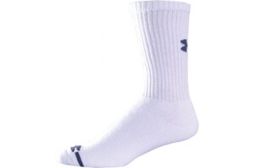 Image of Under Armour 9-11 Ua Charge Cotton Crew - White - UA 3879-MD-WHT