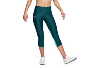 Image of Under Armour Fly Fast Capri - Women's, Tourmaline Teal, Small, 1320320-716-SM