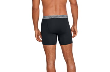 Image of Under Armour Charged Cotton 6inch 3 Pk, Black/grey Band - 12772790013XL