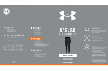 Image of Under Armour ColdGear Base 3.0 Legging - Women's, Small, Black, 1343324001SM