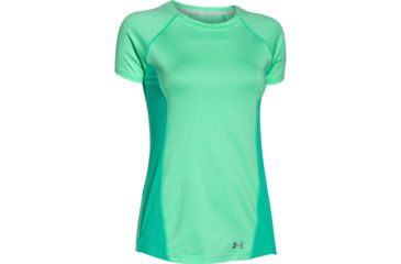 Image of Under Armour CoolSwitch Trail Short Sleeve T-Shirt - Women's-Antifreeze/Reflective-X-Small