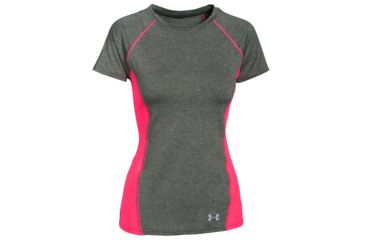 Image of Under Armour CoolSwitch Trail Short Sleeve T-Shirt - Women's-Combat Green/Reflective-X-Small