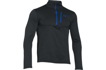 Image of Under Armour Gamutlite 1/2 Zip Jacket - Men's-Black/Ultra Blue-Large