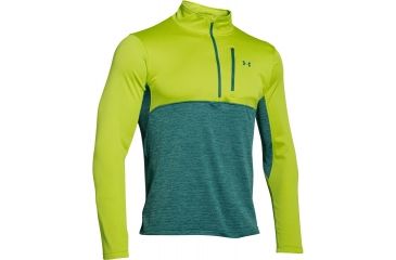 Image of Under Armour Gamutlite 1/2 Zip Jacket - Men's-Velocity/Rack-X-Large