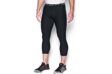 Image of Under Armour HeatGear Armour 3/4 Legging - Men's, Medium, Black/Graphite, 1289574001MD