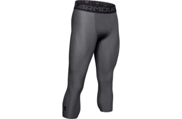 Image of Under Armour HeatGear Armour 3/4 Legging - Men's, 3XL, Carbon Heather/Black, 12895740903XL