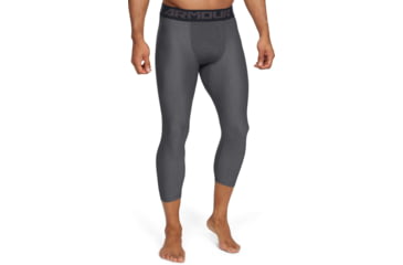 Image of Under Armour HeatGear Armour 3/4 Legging - Men's, 3XL, Carbon Heather/Black, 12895740903XL