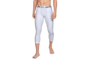 Image of Under Armour HeatGear Armour 3/4 Legging - Men's, Extra Small, White/Graphite, 1289574100XS
