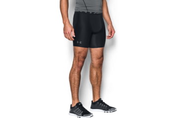 Image of Under Armour HeatGear Armour Mid Boxer - Mens, Black, 2X-Large, 12895660012X