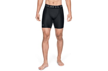 Image of Under Armour HeatGear Armour Mid Boxer - Mens, Black, 2X-Large, 12895660012X