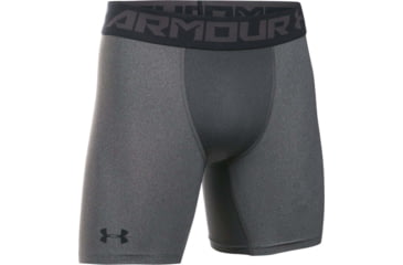 Image of Under Armour HeatGear Armour Mid Boxer - Mens, Gray, Large, 1289566090LG