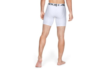 Image of Under Armour HeatGear Armour Mid Boxer - Mens, White, X-Large, 1289566100XL