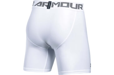 Image of Under Armour HeatGear Armour Mid Boxer - Mens, White, X-Large, 1289566100XL