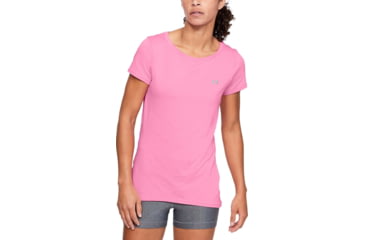 Image of Under Armour HeatGear Armour Short Sleeve Shirt - Mens, Lipstick, Medium, 1328964691MD